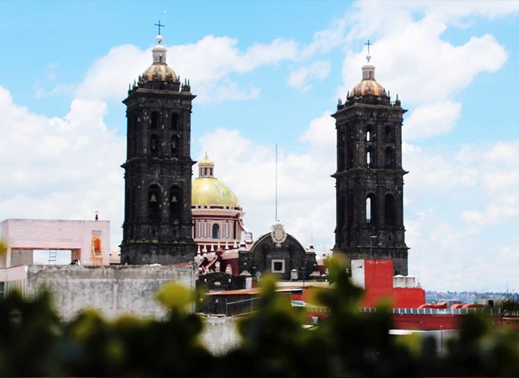 Terraza con vista al centro histórico